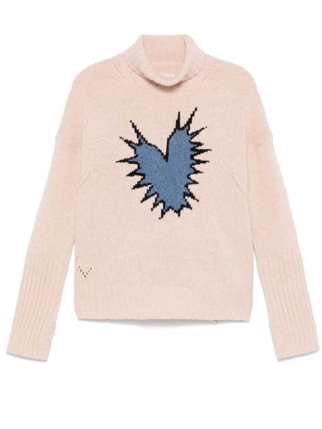 

Zadig&Voltaire свитер Alma Spiked Heart, розовый