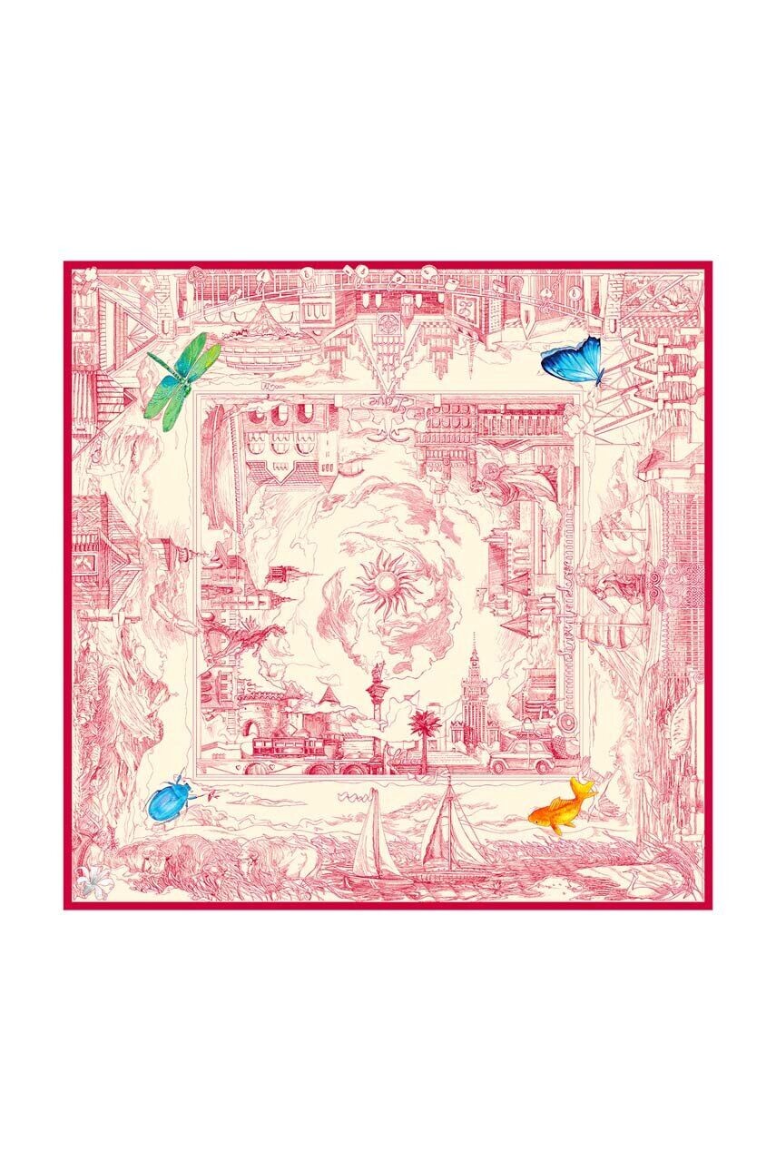 

Шарф CHUSTA/SILKWOOL/RED/134 Lilou, красный