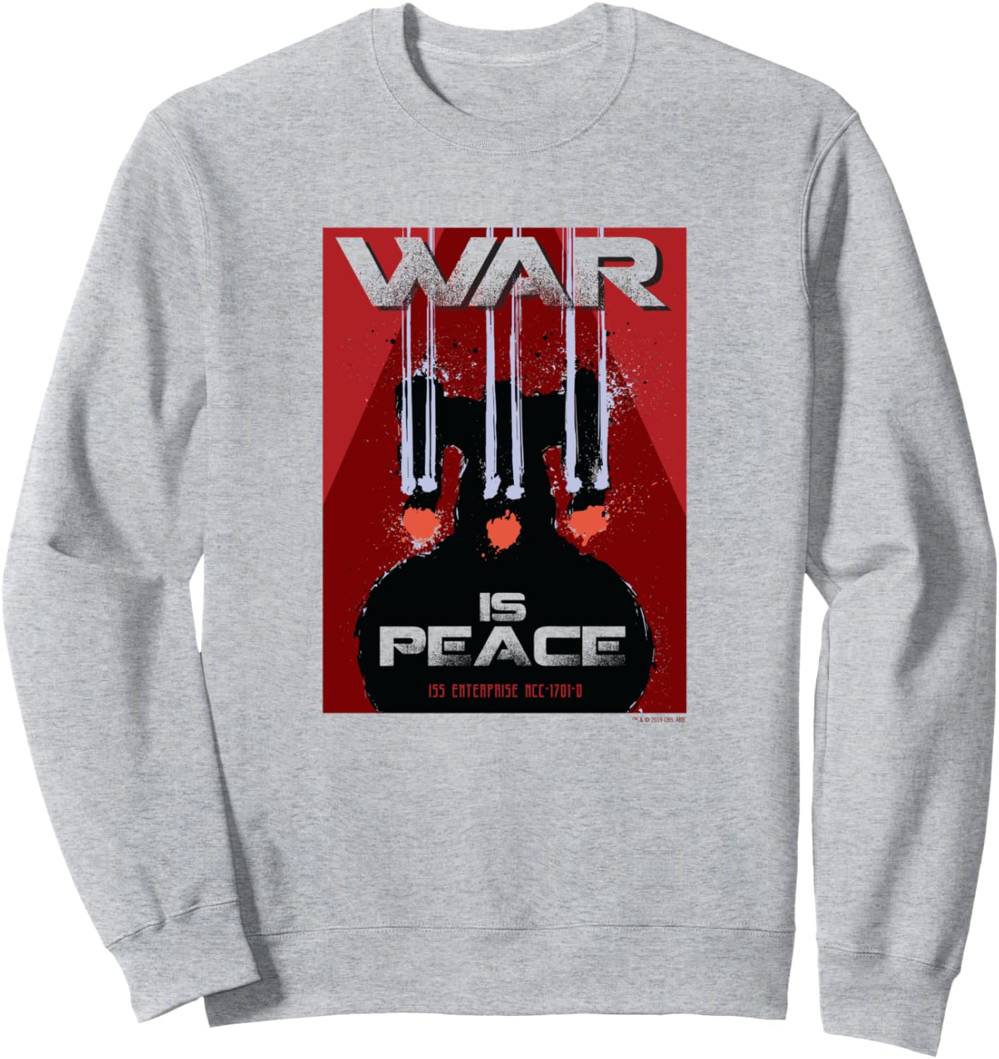 

Футболка Star Trek: The Next Generation Mirror Space War is Peace, серый