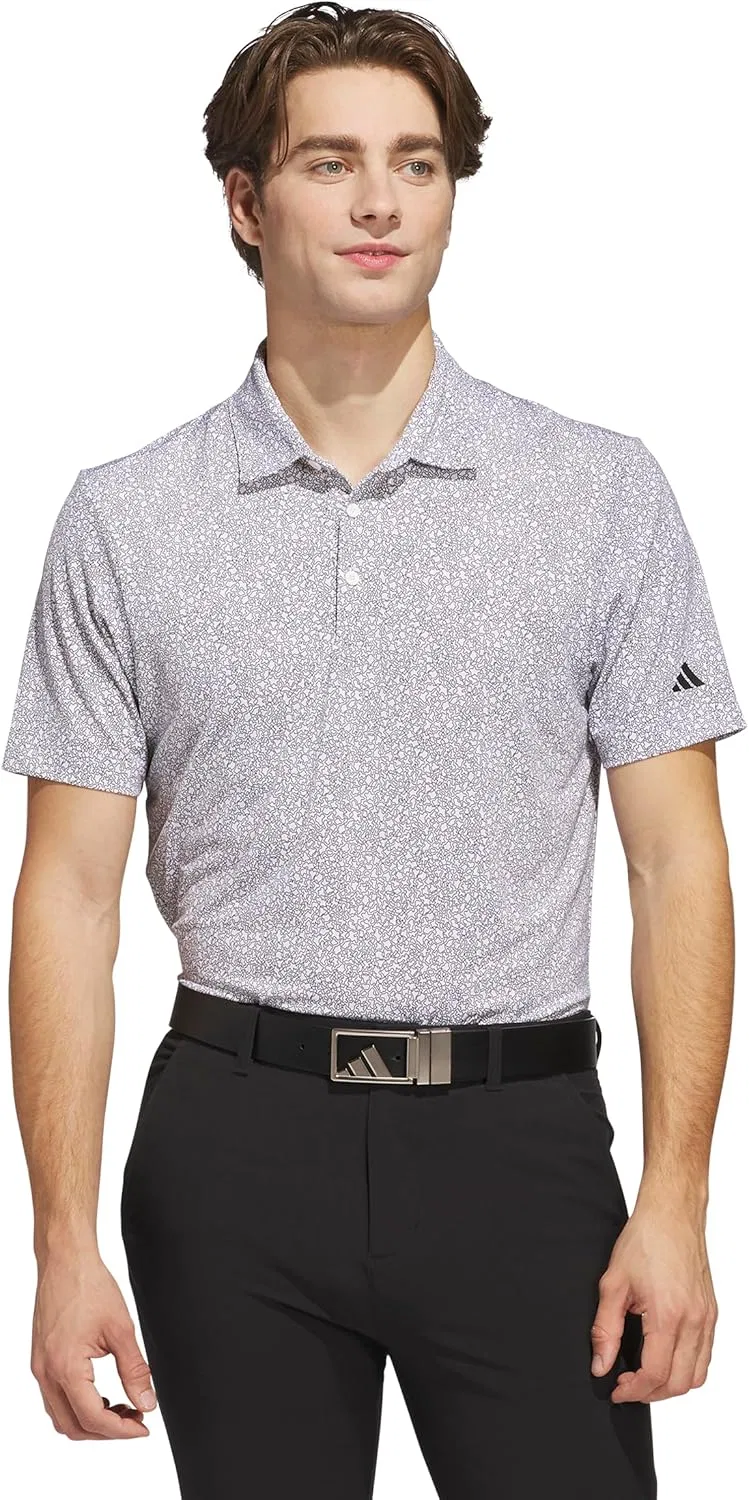 Футболка-поло Adidas Men's Ultimate365 Mini Bunker, белый/черный