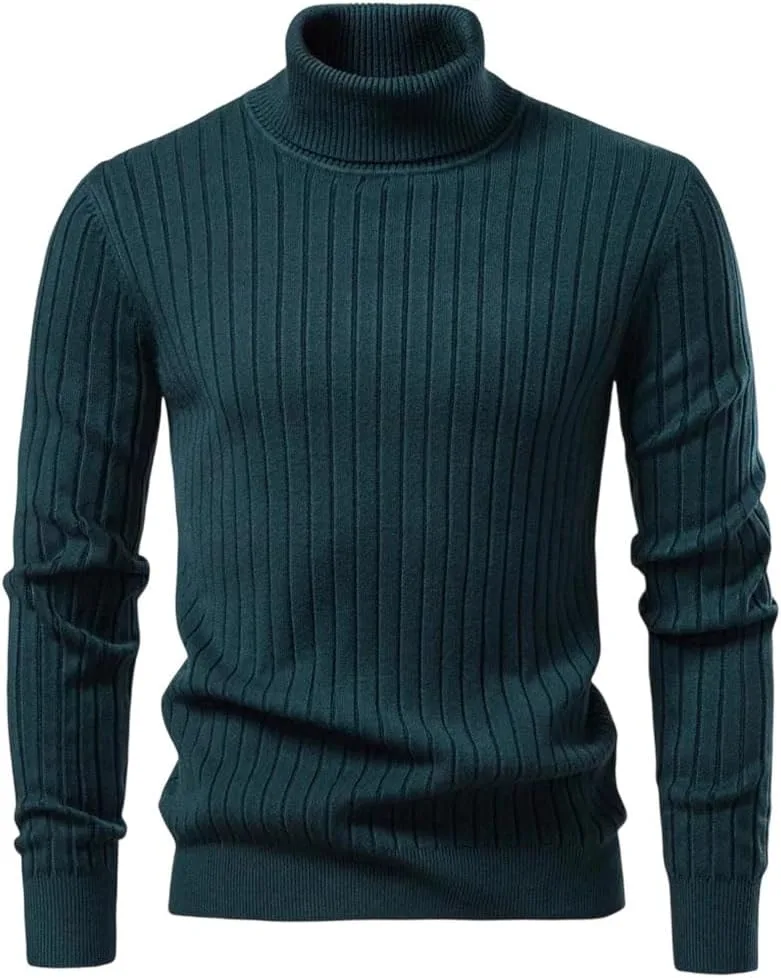 

Мужской свитер-водолазка с длинным рукавом