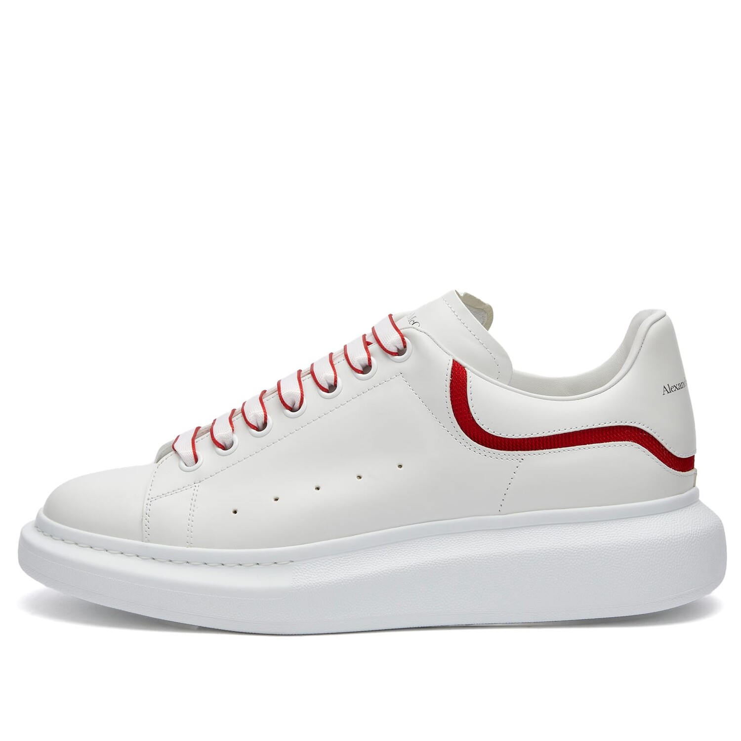 

Кроссовки Alexander Mcqueen Neoprene Canvas Tab Oversized Sneaker, цвет White & Red