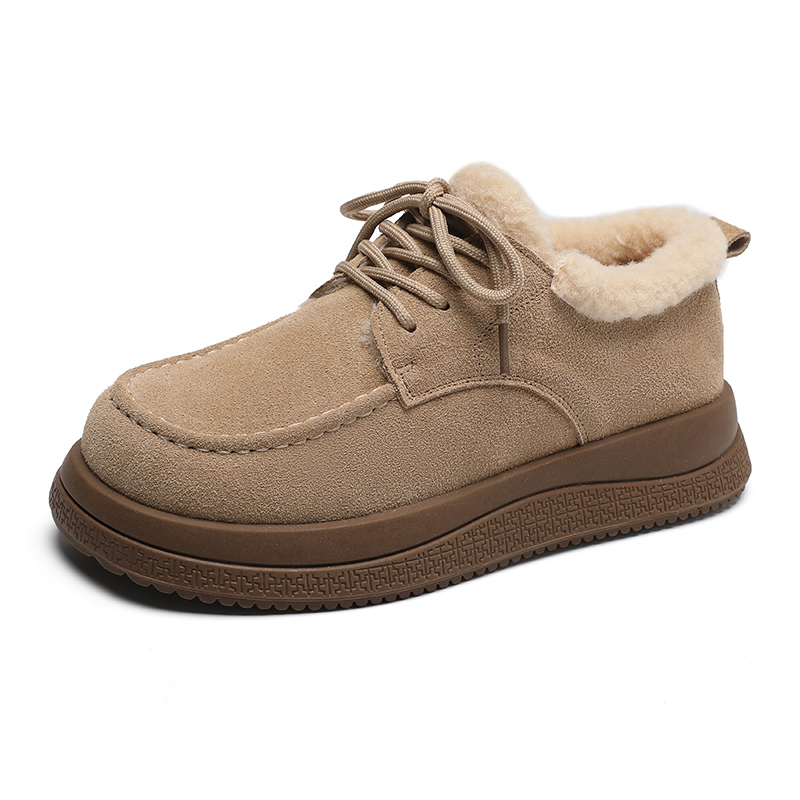 ZHR Женские зимние ботинки абрикос/хаки - хаки, цвет Khaki — фото 4