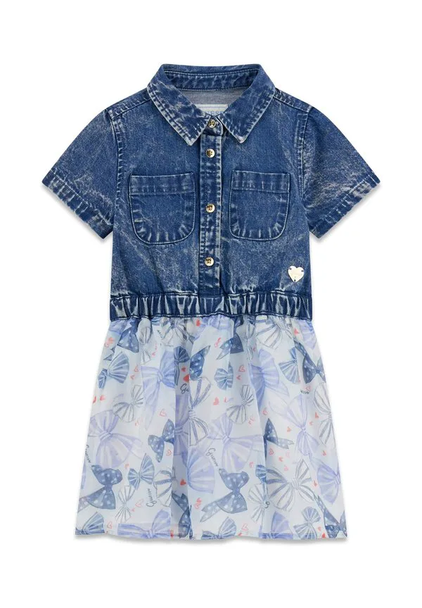 Джинсовое платье Guess, Mehrfarbig/Grundton Blau