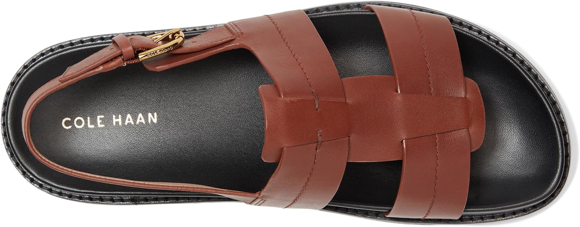 Сандалии Cole Haan Marlee Fisherman Footbed Sandals, цвет Dark Cuoio Leather — фото 2