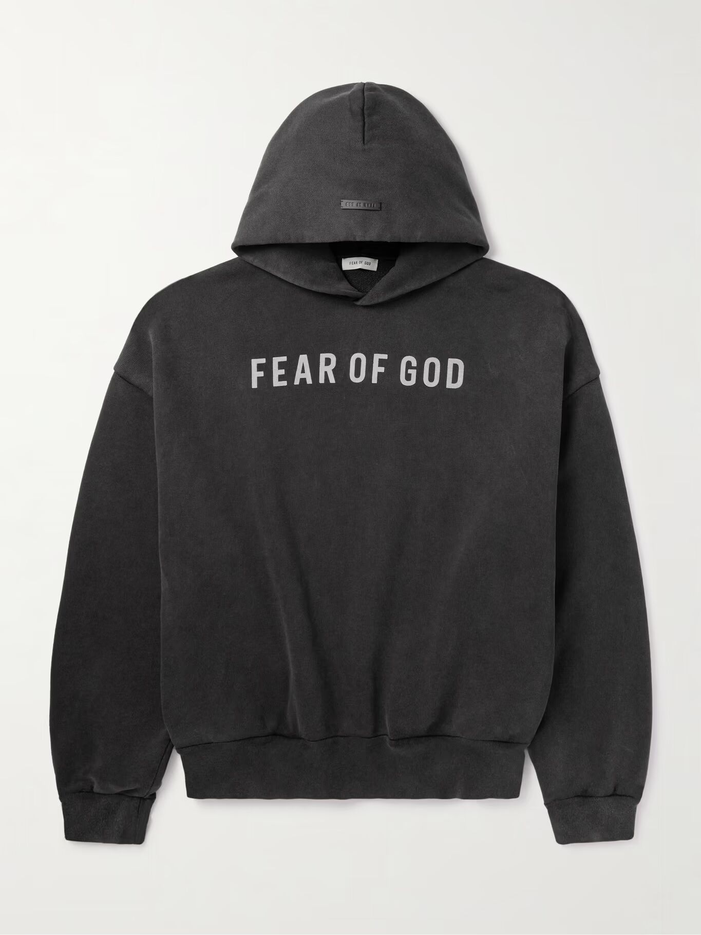 

Толстовка с капюшоном из хлопкового джерси с принтом FEAR OF GOD, черный