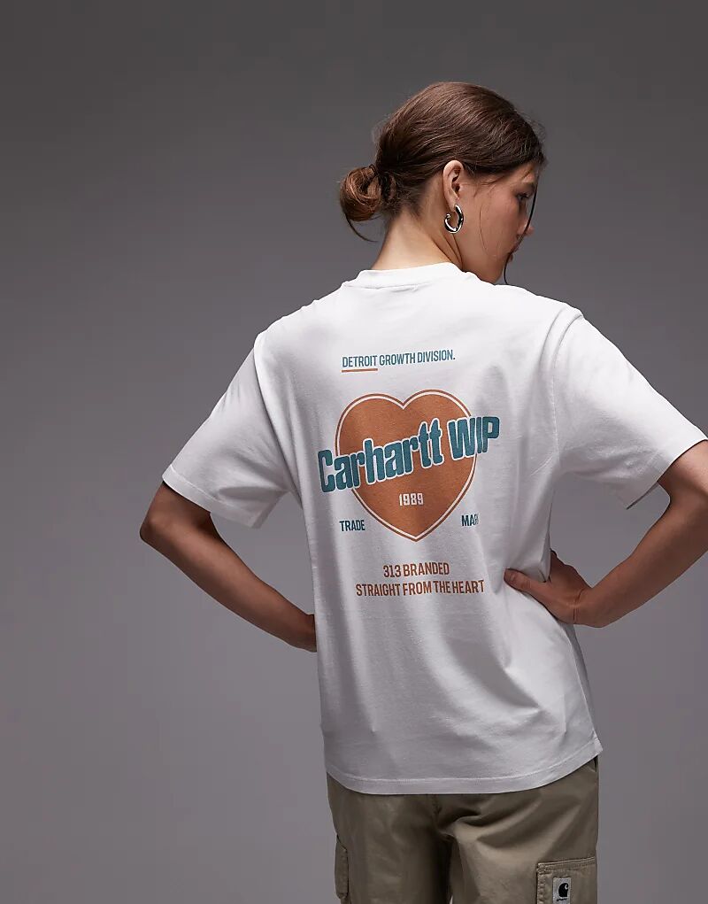 

Футболка Carhartt WIP с мотивом роста на спине, белая