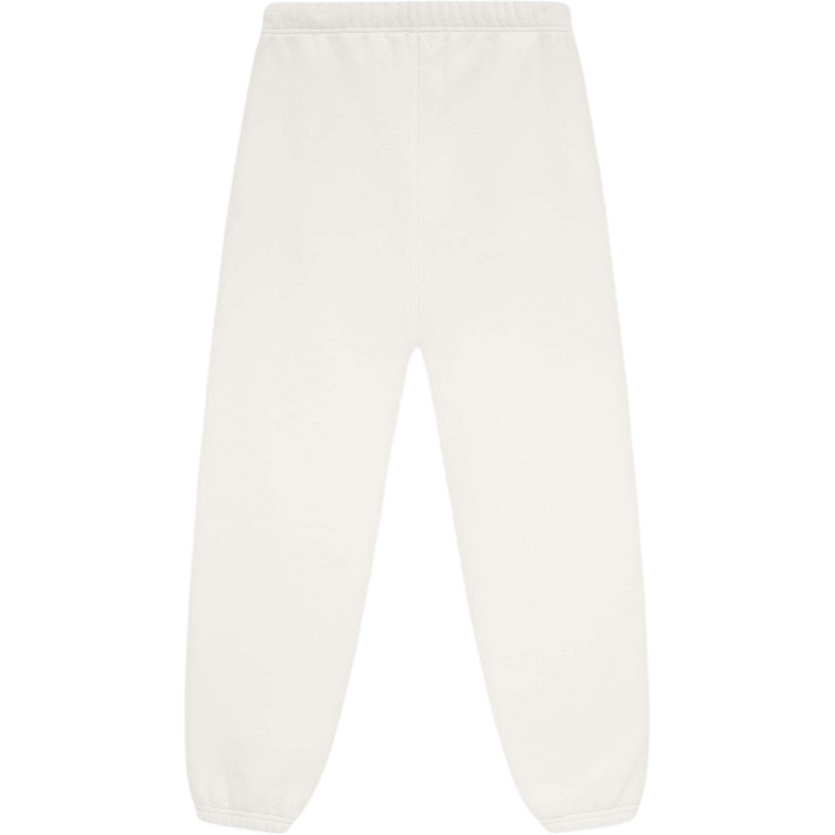Флисовые эссенциальные спортивные брюки Fear Of God Essentials, слоновая кость — фото 4