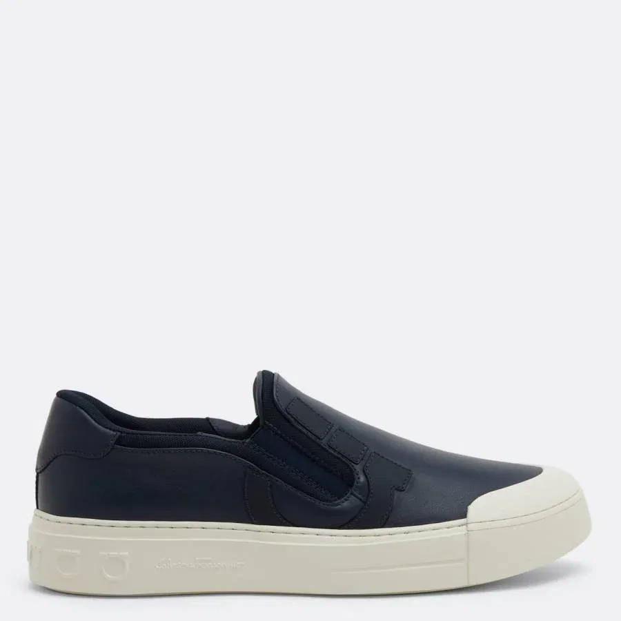 Слипоны Ferragamo Gancini Salvatore Ferragamo, синий