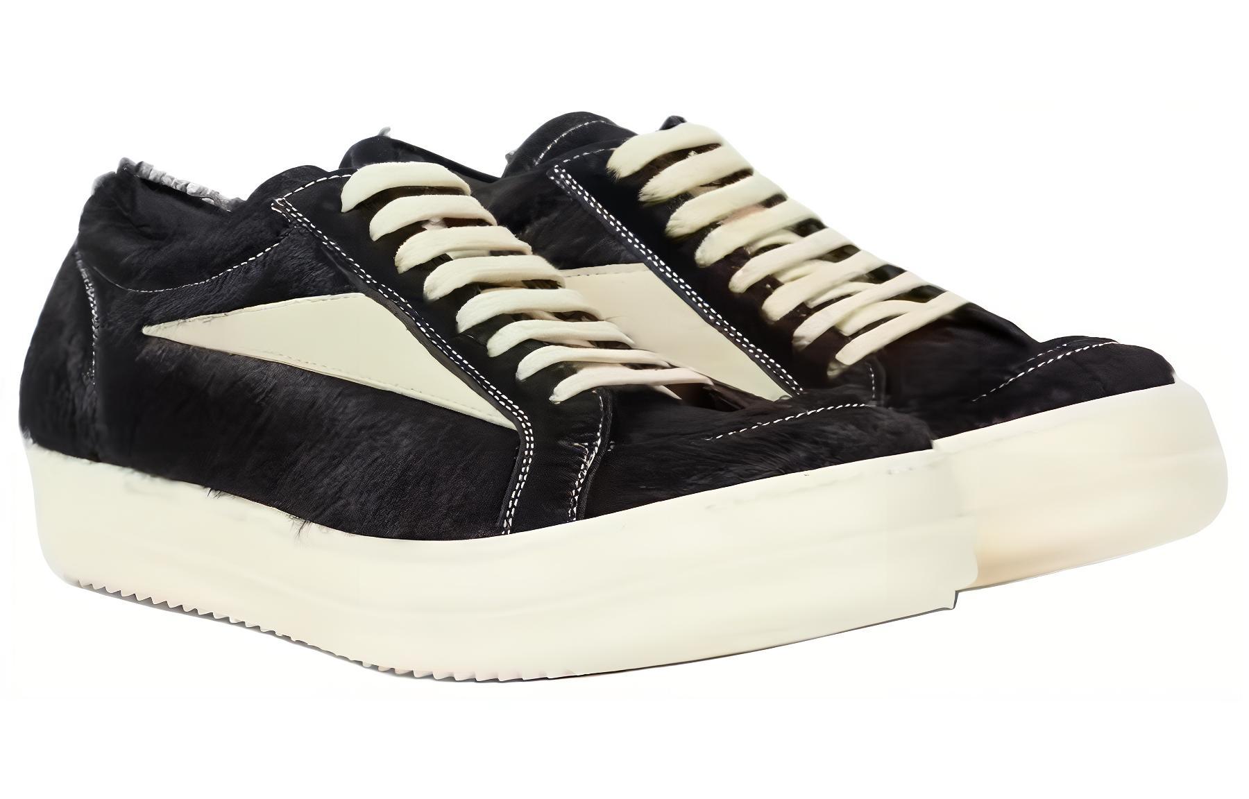 Винтажные платформенные кроссовки на шнуровке RICK OWENS, черные — фото 3