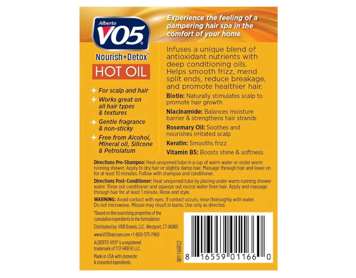 Масло для волос «Hot Oil Therapy Treatment» от Vo5 Alberto Vo5 — фото 3