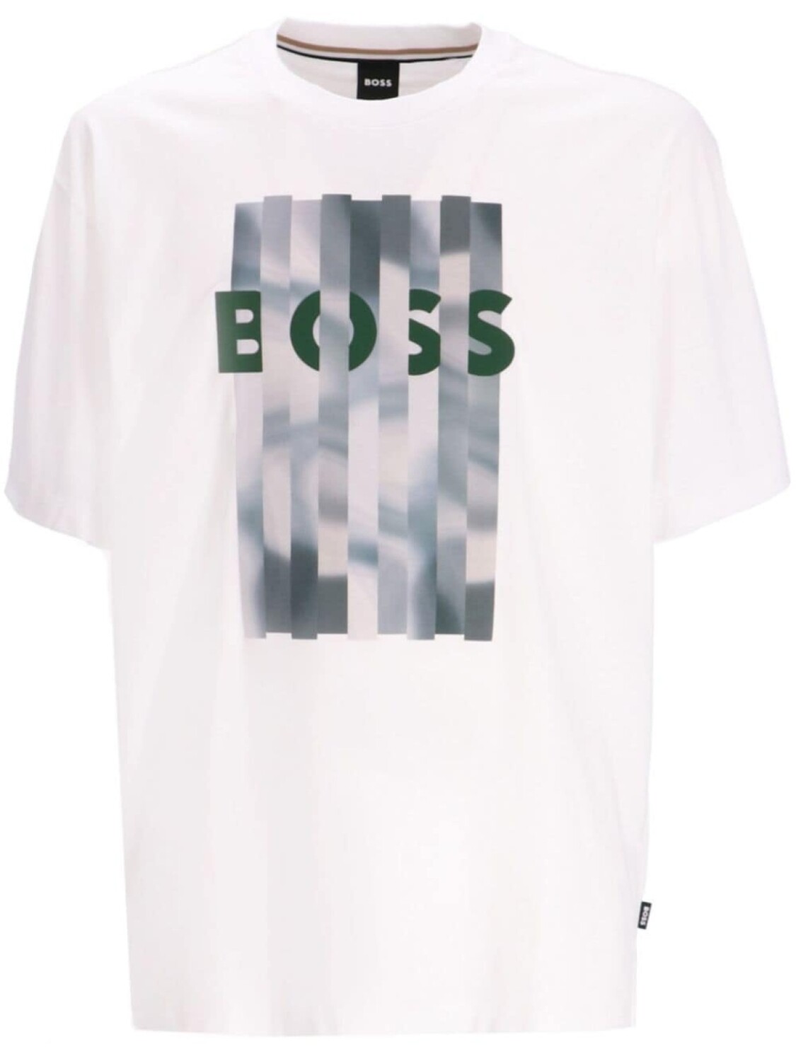 

Футболка из хлопка с логотипом BOSS, белый