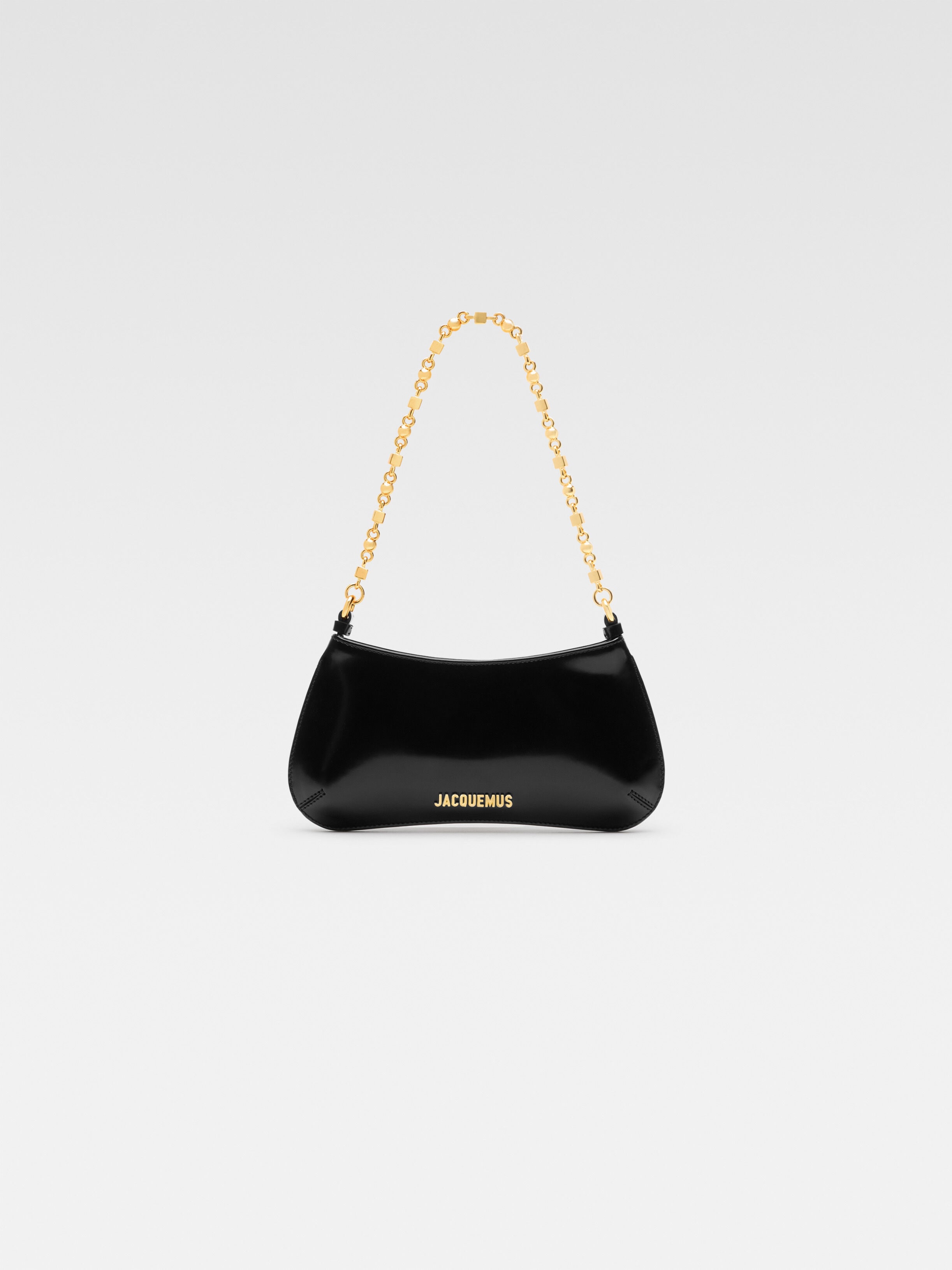 

Маленькая сумка через плечо JACQUEMUS The small Bisou Chaine, черный