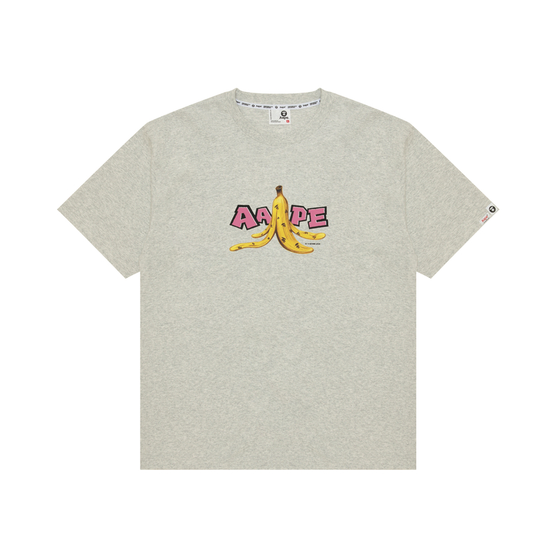 

Футболка с принтом от A Bathing APE Aape, серо-белый