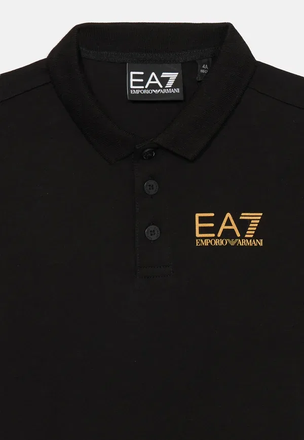 Поло Ea7 Emporio Armani, черный/золотистый — фото 3