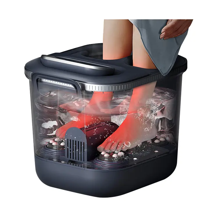 

AUX Массажная ванночка для ног, массажер для стоп, полностью автоматическая умная многофункциональная электрическая 1804 blue