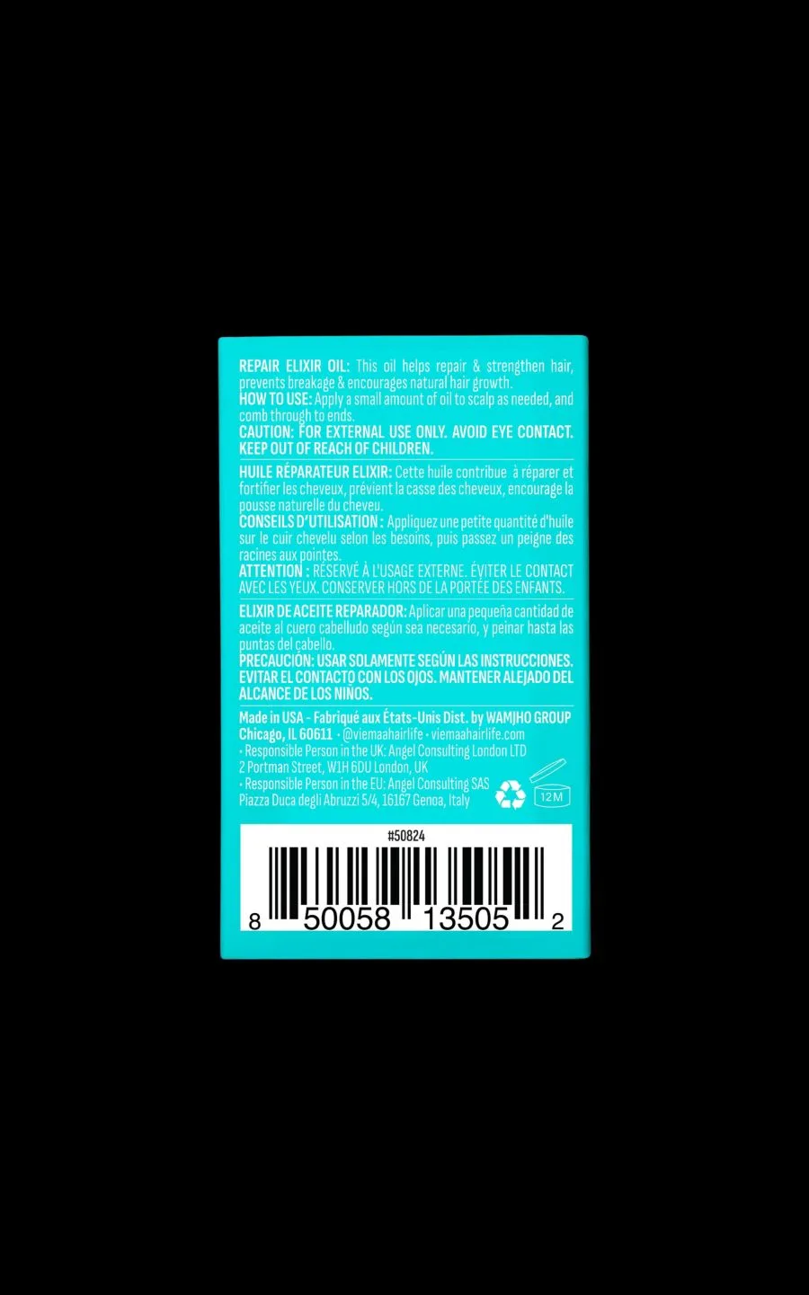 Эликсир-масло для восстановления волос Viemaa, Turquoise/Aqua — фото 3