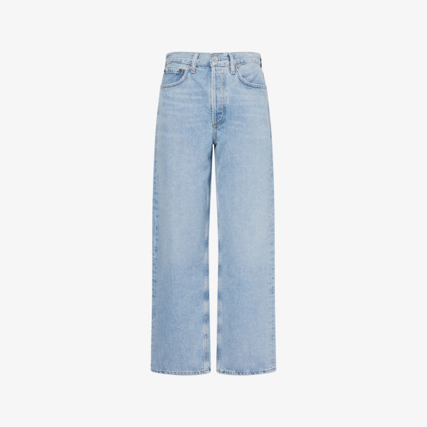 

Джинсы Henson baggy taper из денима Agolde, индиго