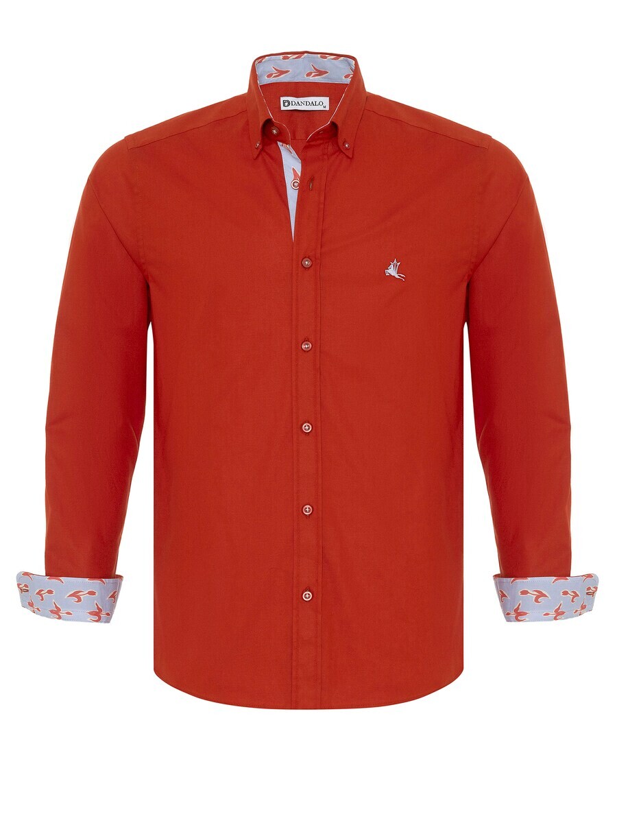 

Повседневная рубашка Dandalo Regular fit Button Up Shirt, красный