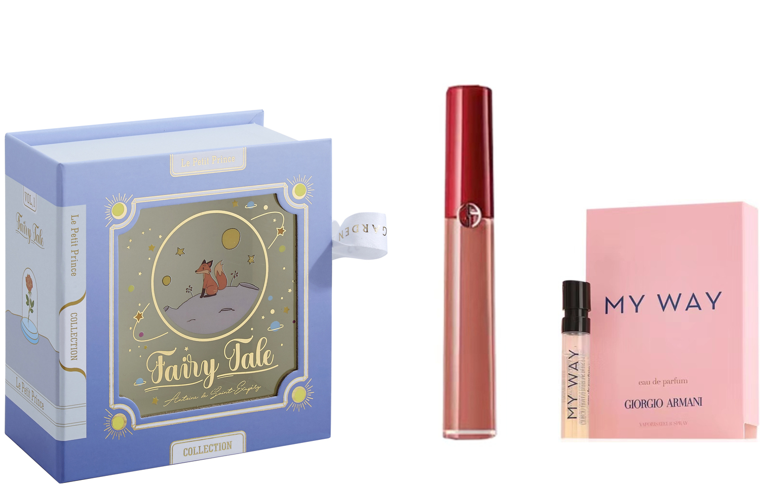 Подарочный набор Giorgio Armani: помада Lip Maestro 415 Formal + парфюмерная вода My Way, 1,5 мл — фото 4