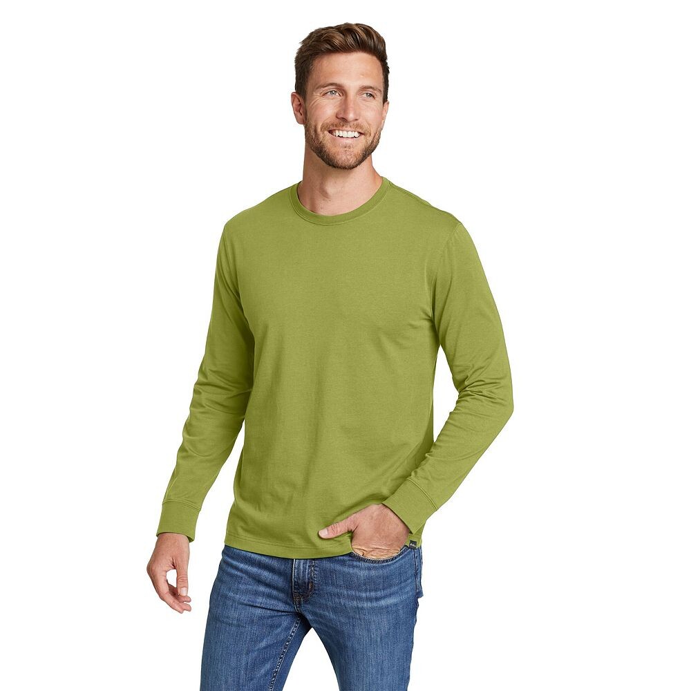 

Мужская классическая футболка Eddie Bauer Legend с длинными рукавами, цвет Green Olive