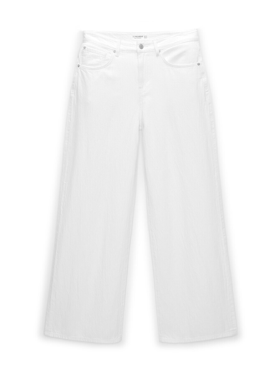 

Широкие джинсы Pull&Bear, экрю
