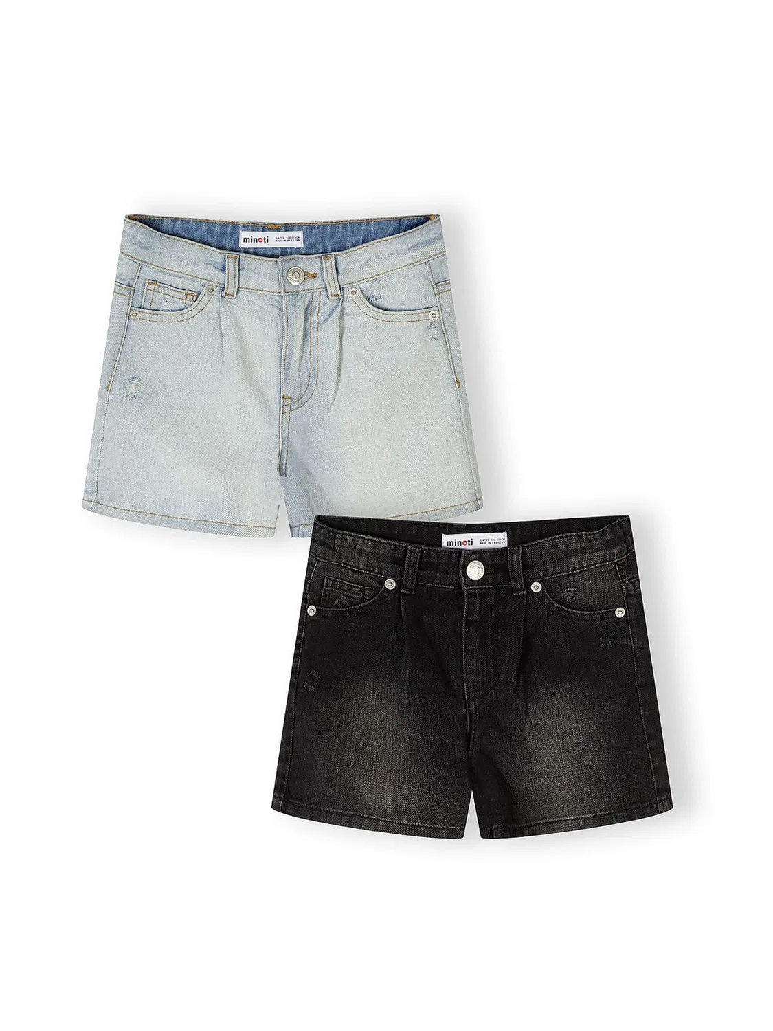 Шорты джинсовые в 2-х комплекте Minoti, black denim