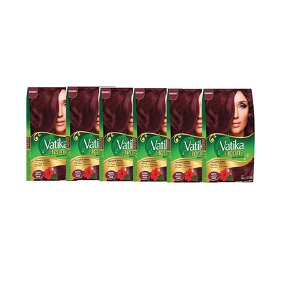 

Краска для волос Vatika Henna с кондиционером Beautiful Overtone 18 пакетиков по 10 г Dabur