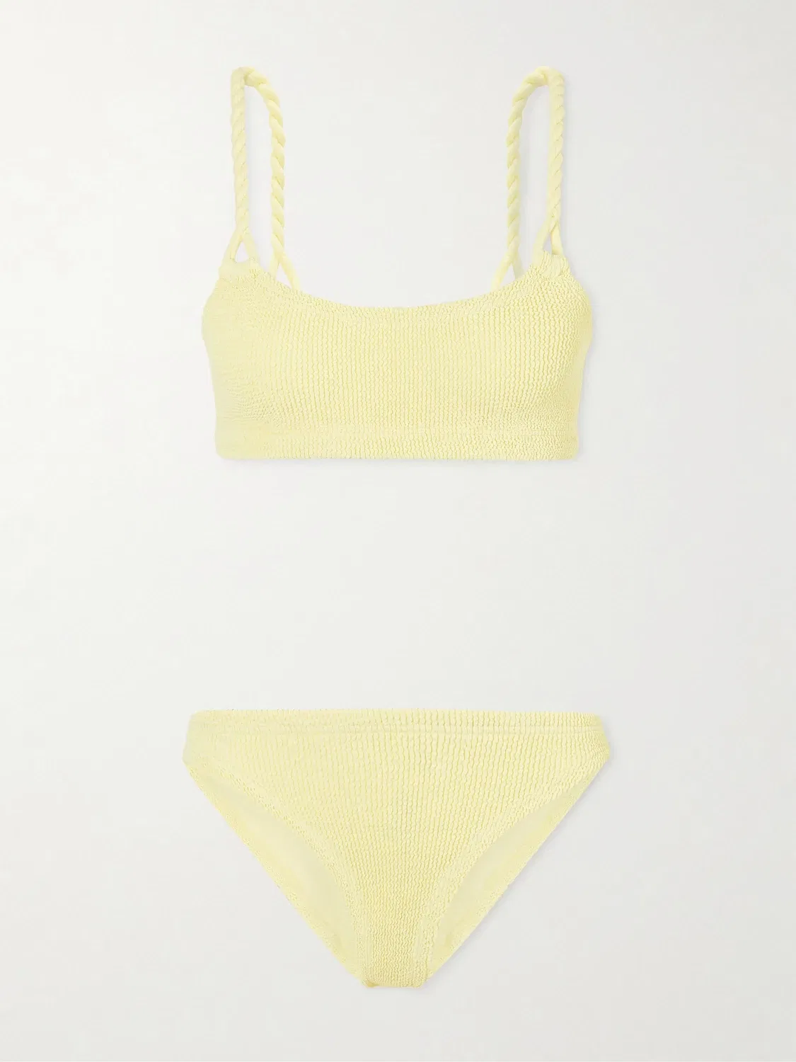 Phoebe Original Crinkle бикини Hunza G, желтый