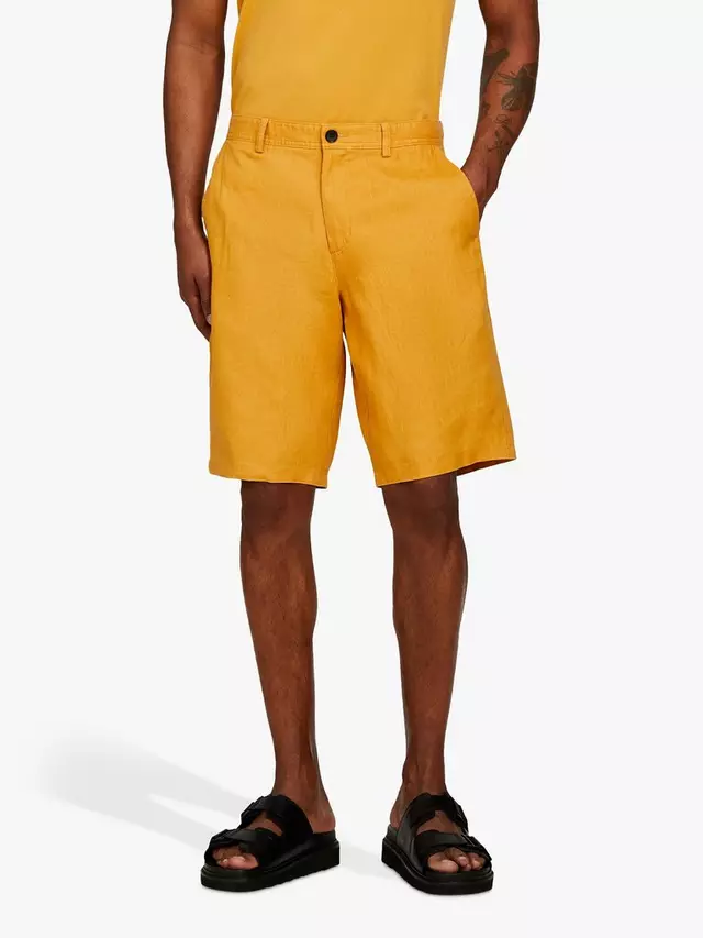 

Шорты SISLEY Linen Bermuda, желтый