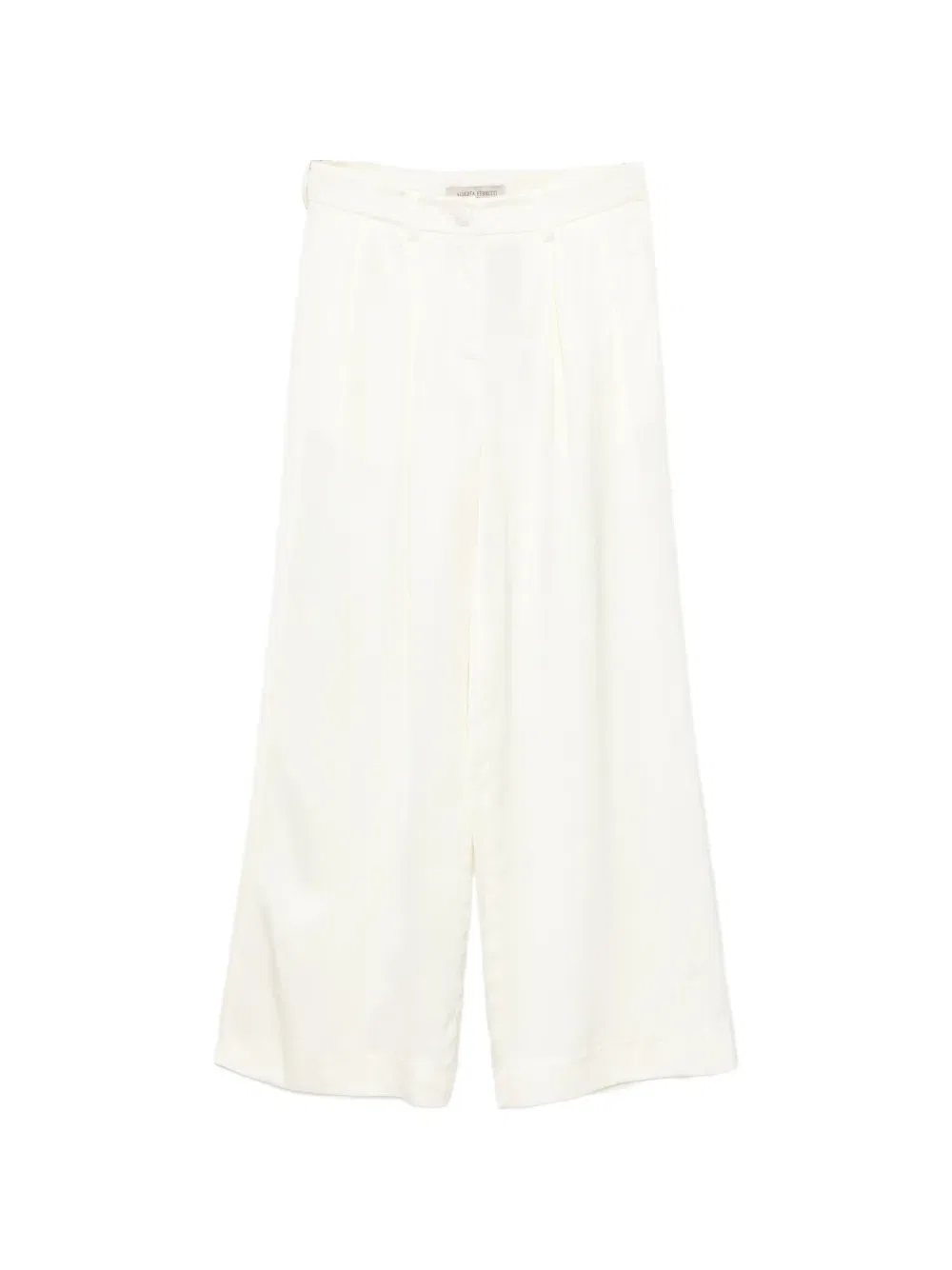 Атласные плиссированные брюки Alberta Ferretti Kids, желтый