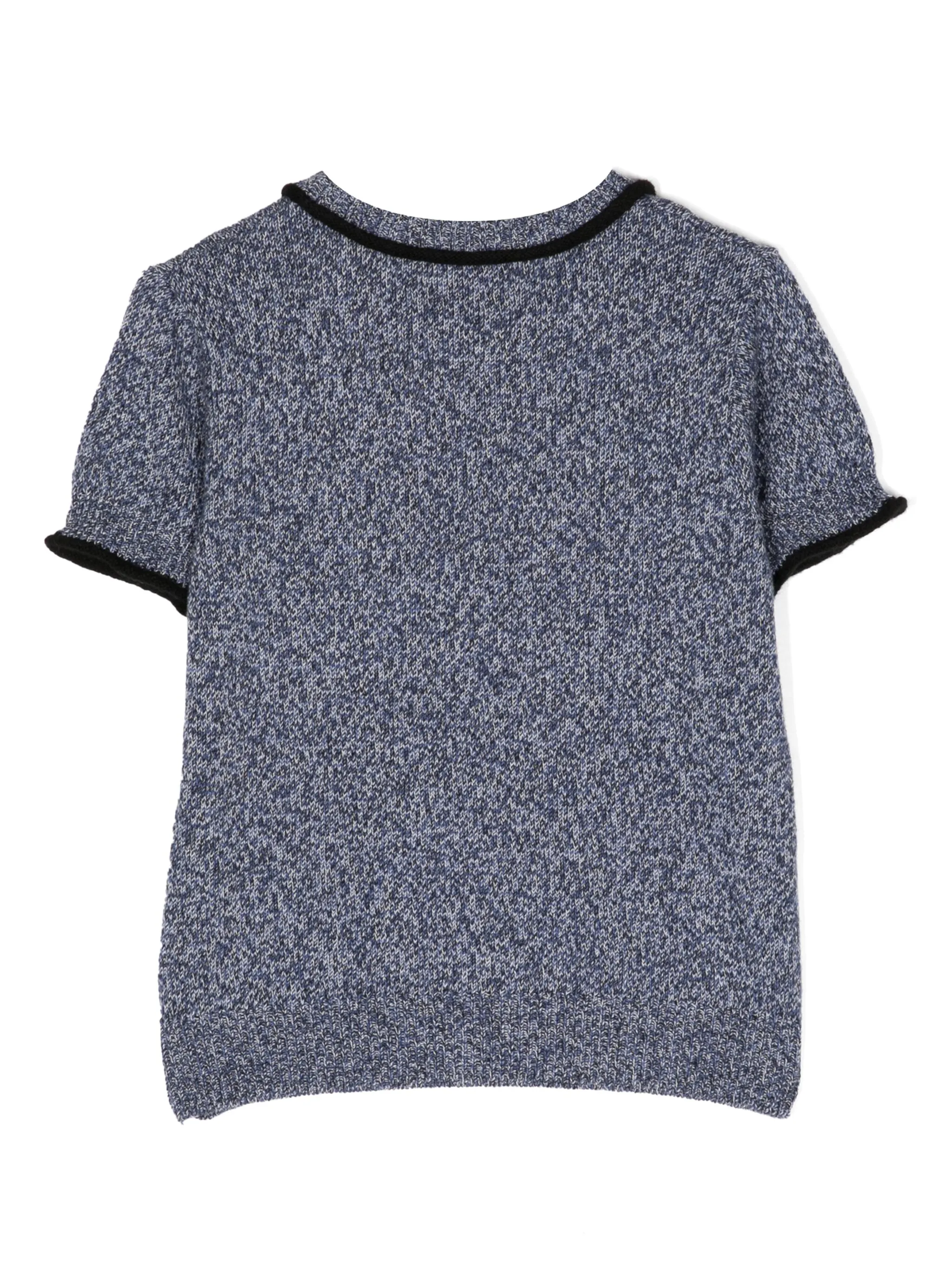 Футболка Brighton из смеси хлопка и кашемира Cashmere In Love Kids, синий — фото 2