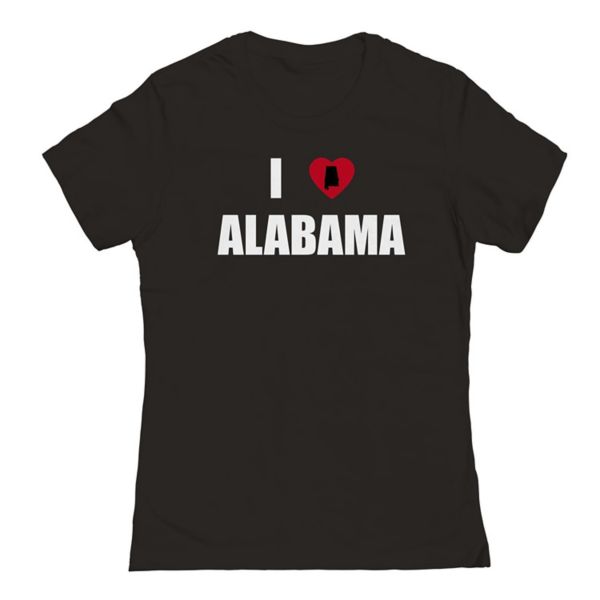 

Футболка Junior'S i Heart с принтом Алабамы Unbranded, черный
