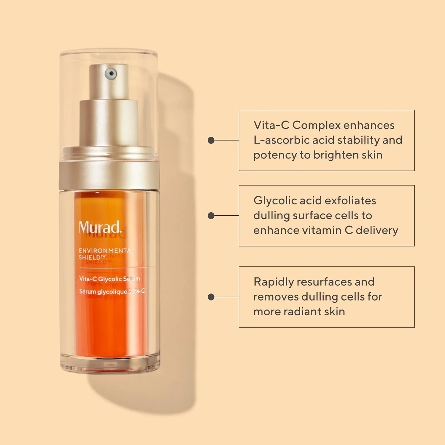 Набор Murad Bright & Fresh Combo: сыворотка Vita-C с гликолевой кислотой и очищающее средство Essential-C для более сияющего цвета лица, гладкой текстуры и более чистой, здоровой кожи. — фото 2
