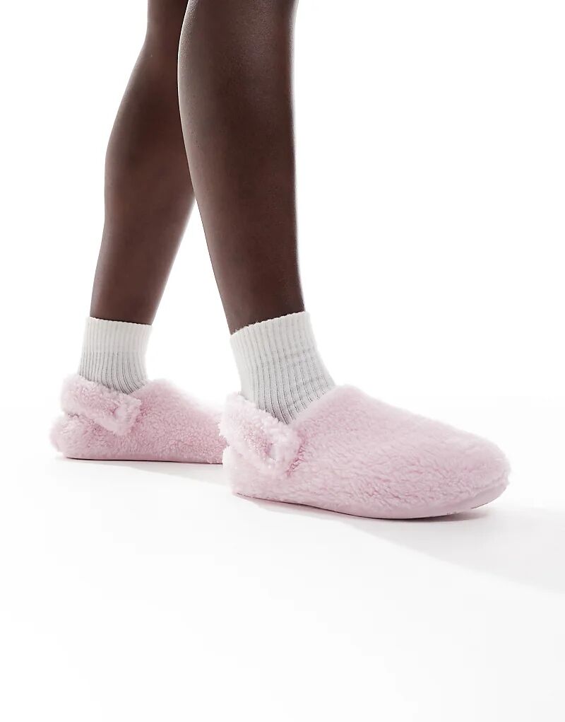 Флисовые тапочки Crocs Classic Cozzy розового цвета
