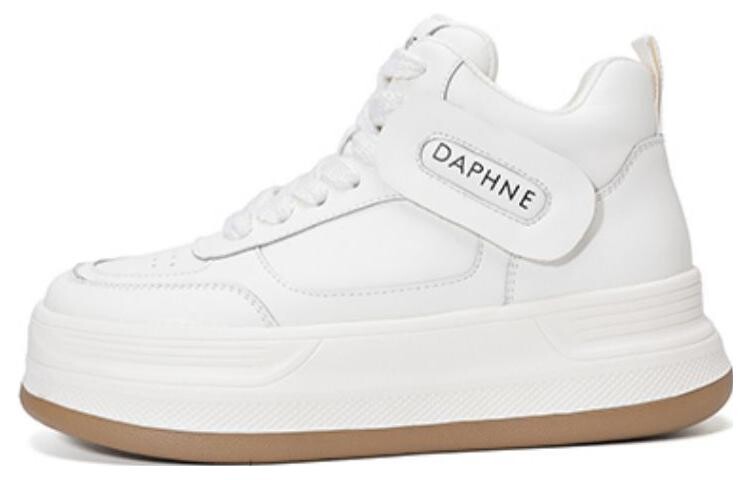

Кеды DAPHNE Skateboard Shoes Women's High-Top, бежевый/черный