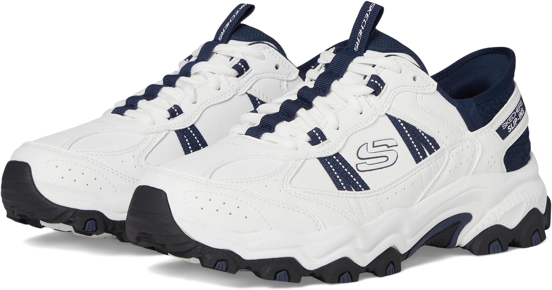 

Кроссовки SKECHERS Stamina AT Hands Free Slip-In Sneaker, цвет White/Navy