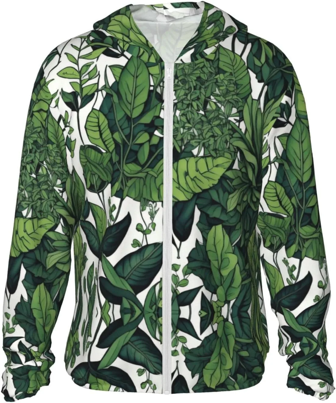 Толстовка с защитой от солнца Plants Botany Art, легкая спортивная с длинными рукавами и молнией