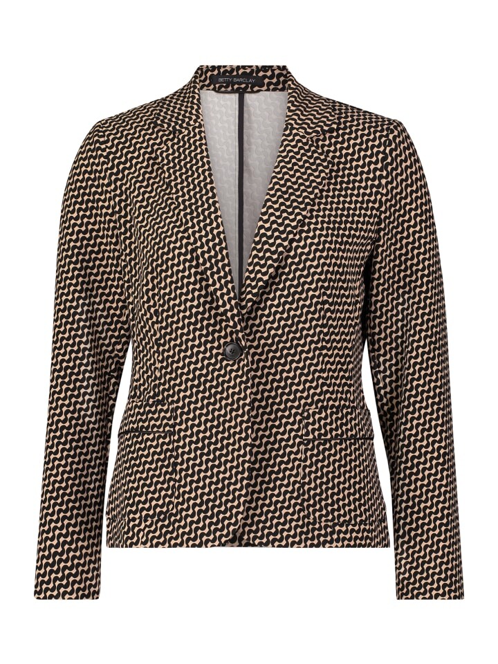 

Блейзер Betty Barclay Kurzblazer langarm, цвет Schwarz/Beige