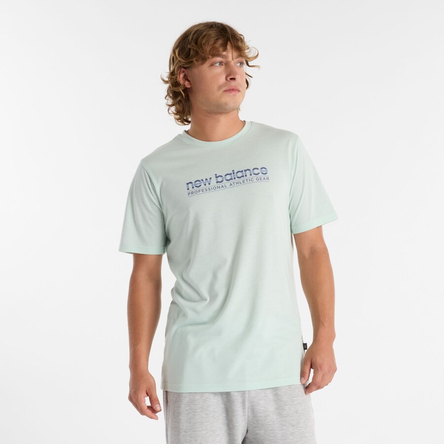 

Футболка Performance new balance Heathertech, пастельный зеленый