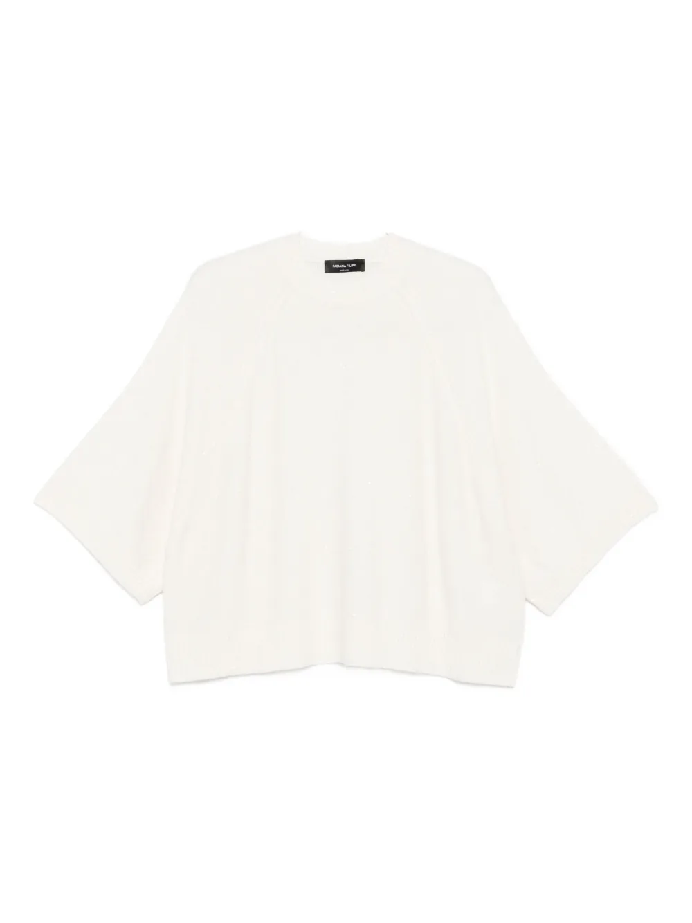 

Вязаный топ с пайетками Fabiana Filippi, белый