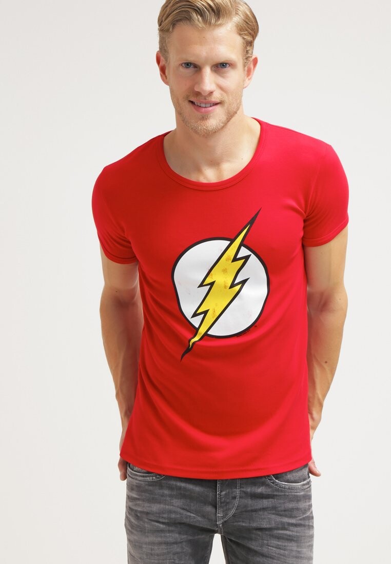 

Футболка с принтом FLASH LOGOSHIRT, цвет red