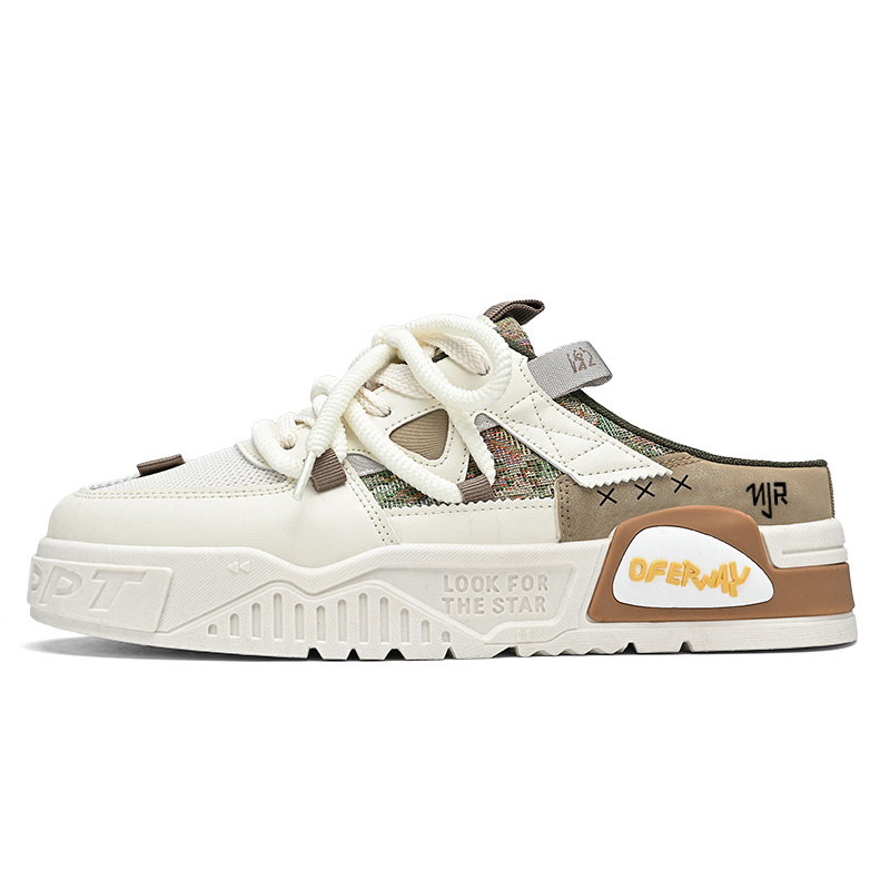 

NANJIREN Мужские устойчивые к запаху износостойкие противоскользящие закрытые тапочки EVA цвета хаки, цвет Khaki