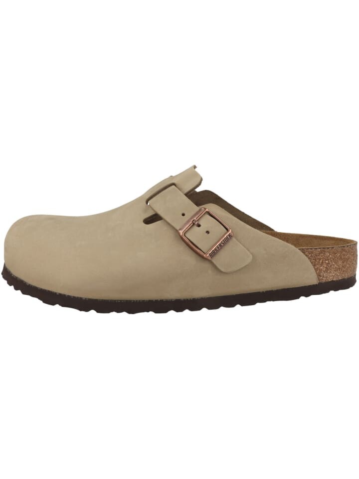 Сабо Birkenstock Clogs Boston SFB geöltes Naturleder Weichbettung normal, светло-коричневый