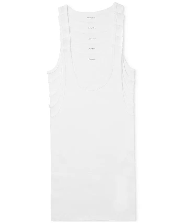 

Мужские майки-борцовки Cotton Classics, 5 штук Calvin Klein, белый