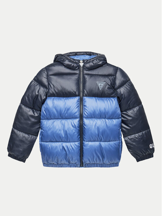 

Пуховик стандартного кроя Guess, синий