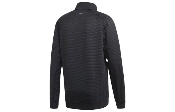 Толстовка sports stay warm stand collar black Adidas, черный — фото 2