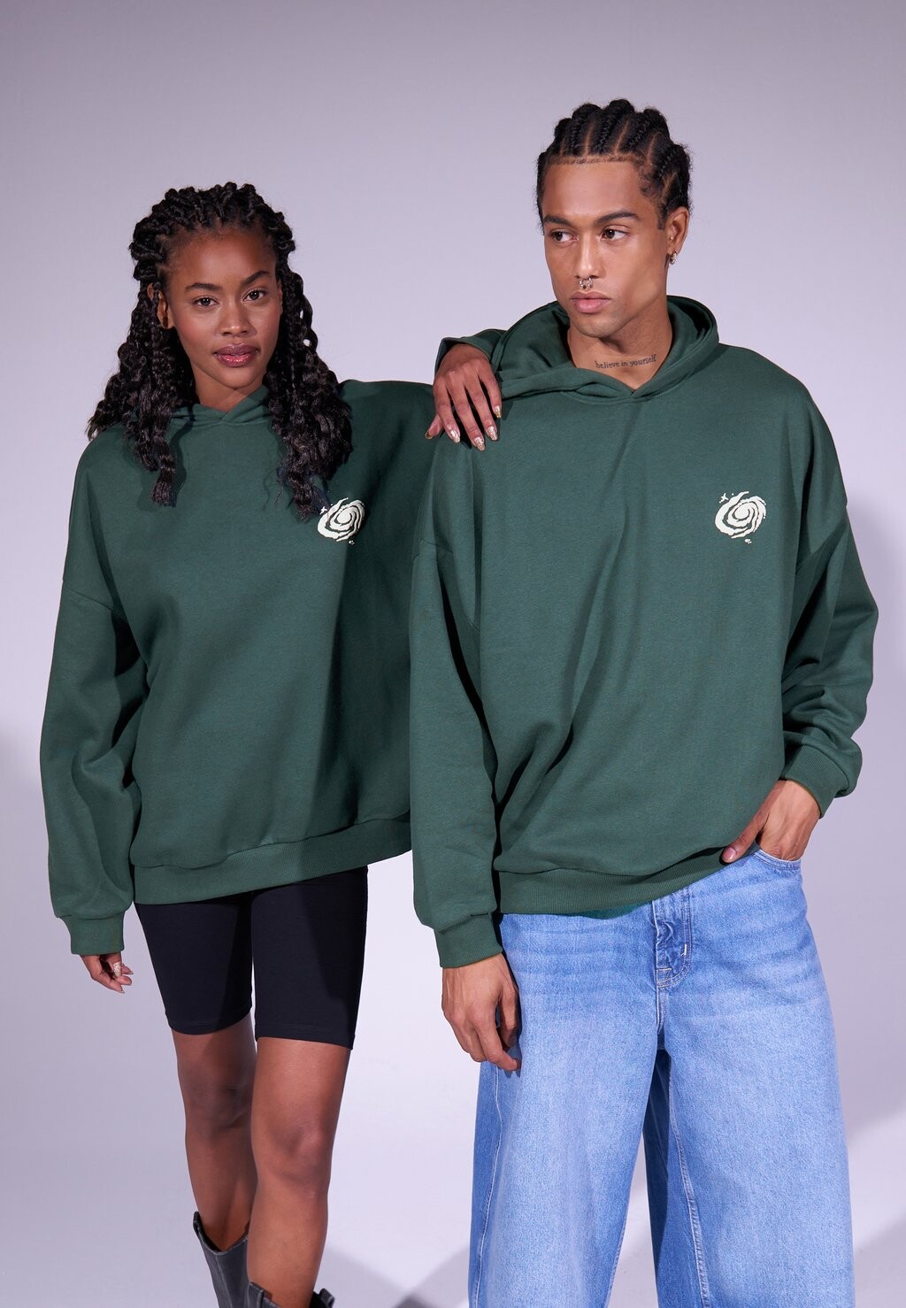 

Толстовка с капюшоном UNISEX YOURTURN, темно-зеленый