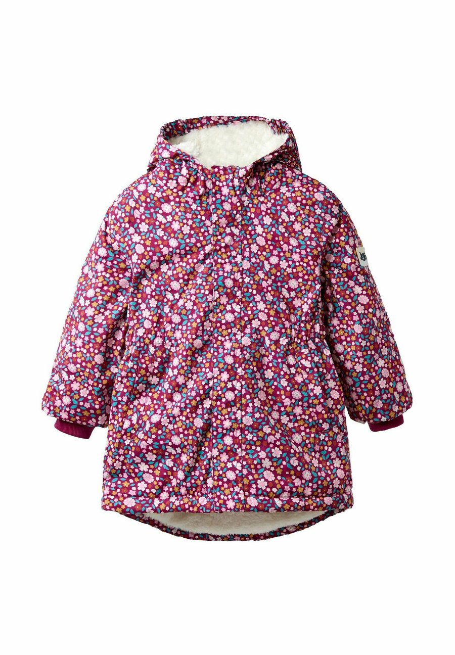 

Зимнее пальто JoJo Maman Bébé REGULAR FIT FLORAL BORG LINED PUFFER , Pink Ditsy/Pink
