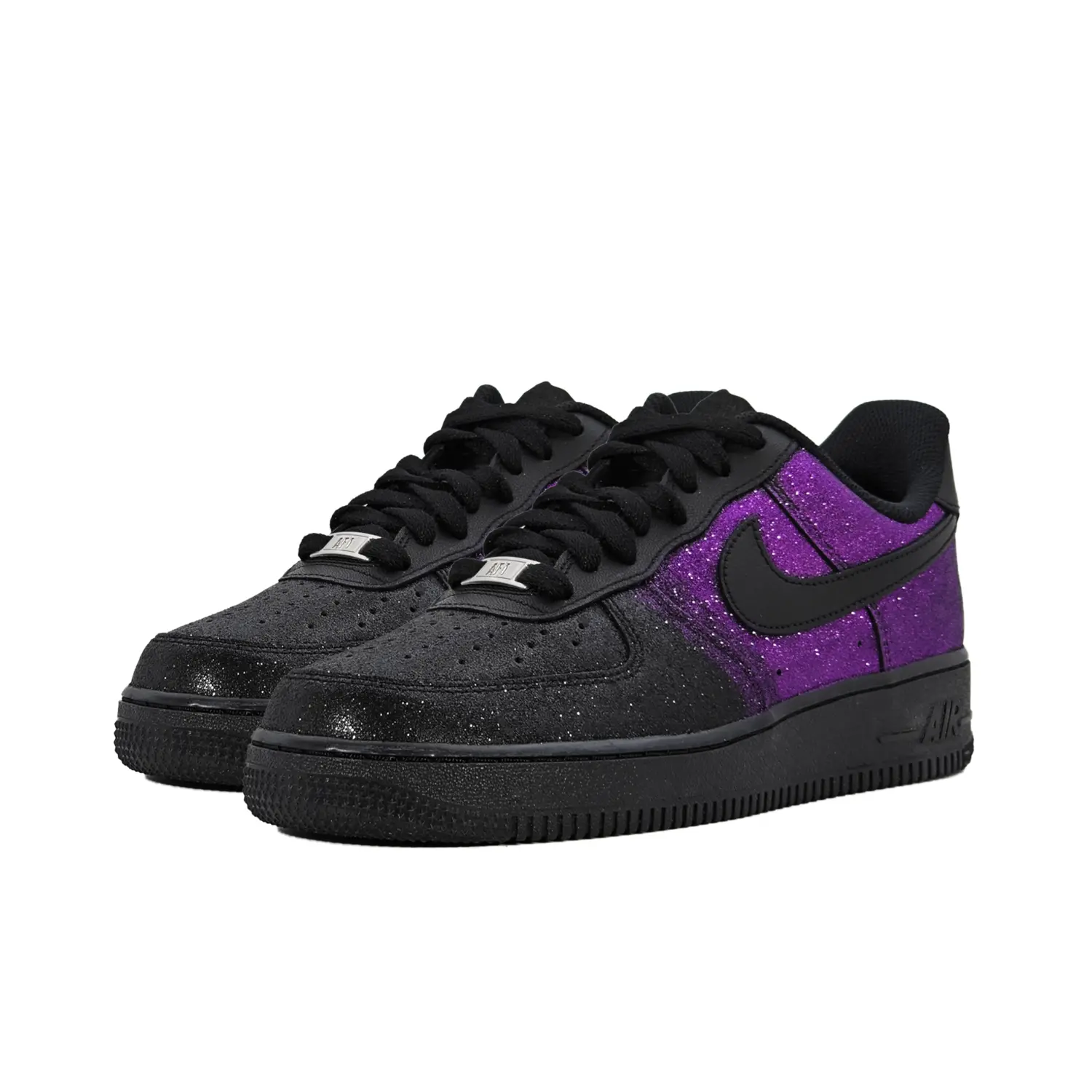 Кроссовки Nike Air Force 1 Skateboarding Shoes Unisex Low-top Purple, черный — фото 2